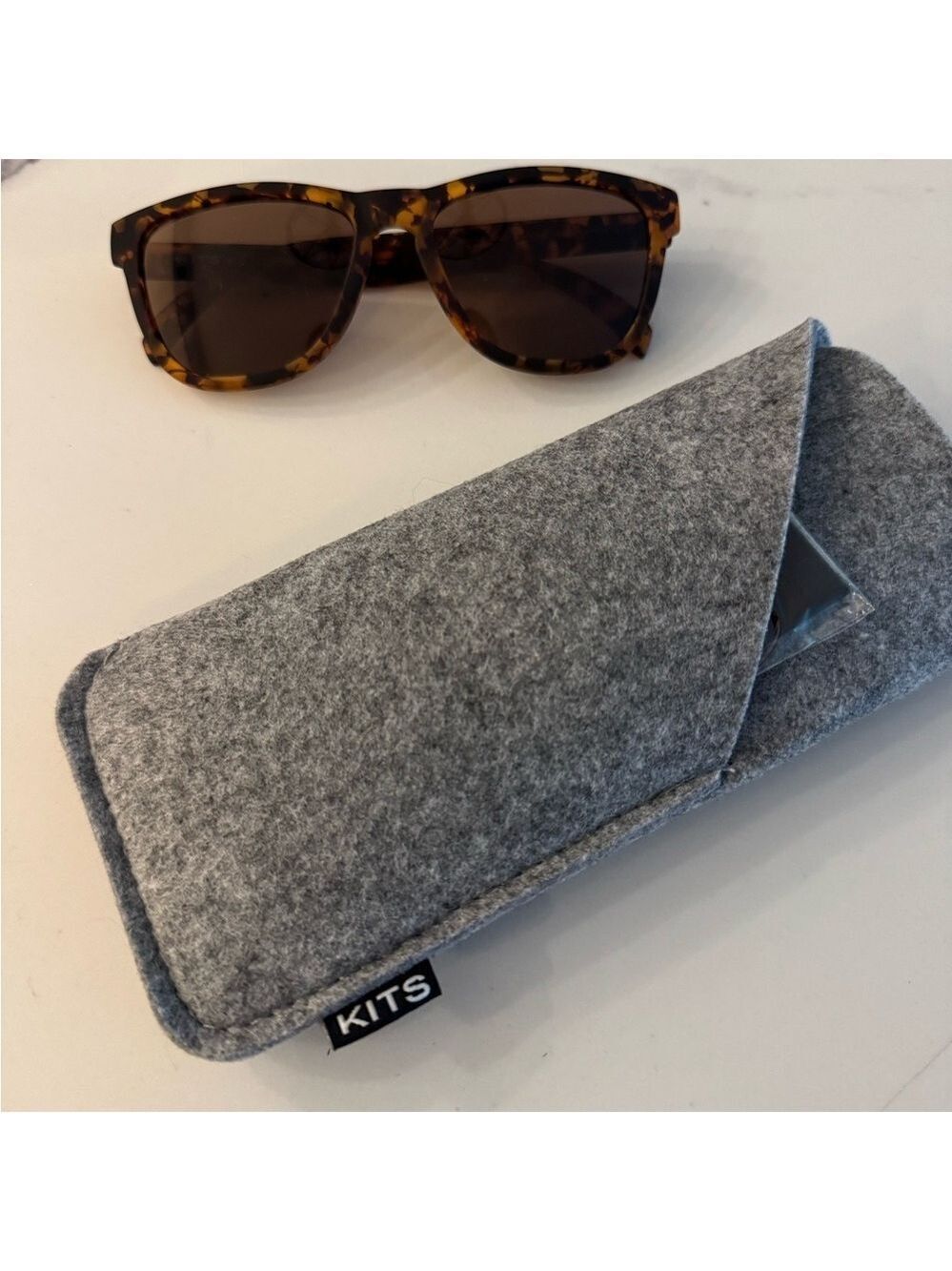 Tortoise Shell Sunglasses with Gray Case - Picture 5 of 5
